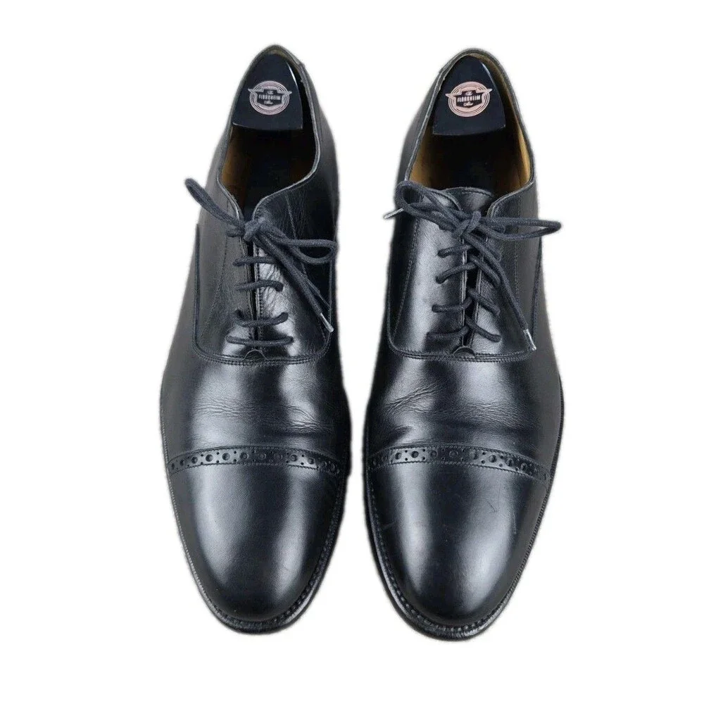 Botticelli Dress Shoes Men's Sz US 11/EU 44 Black Leather Oxford Captoe Italy